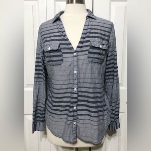 Columbia Sportswear Ladies Button Up Shirt women’s Sz Medium Plaid Outdoors Top